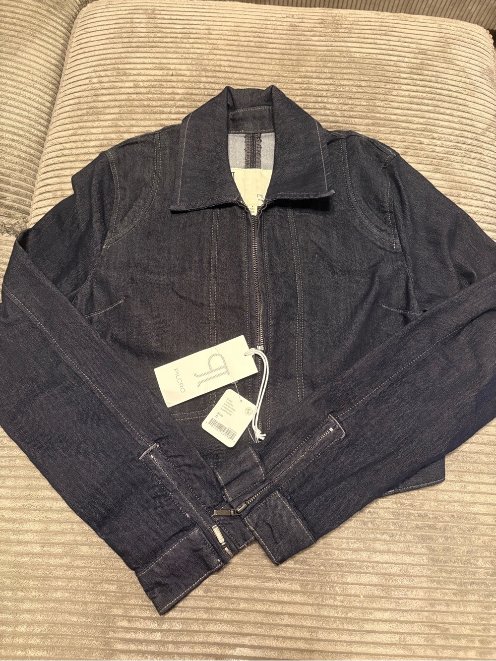 Pilcro by Anthropology- Cropped Denim Bauba Jacket